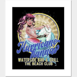 Hurricane Hannas Waterside Bar & Grill Beach Club Posters and Art